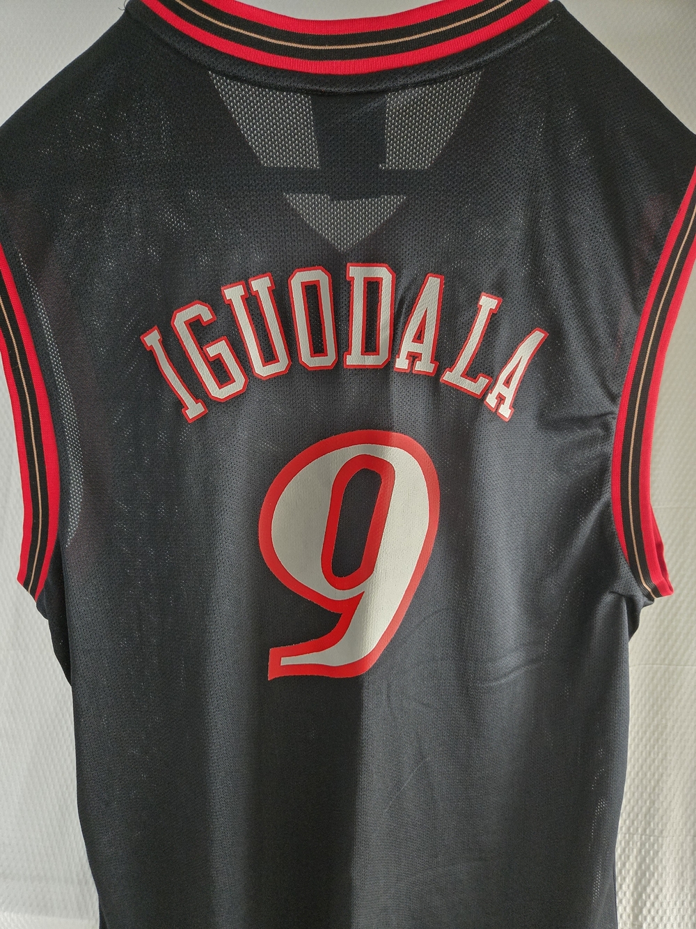 Vintage🔥Adidas Philadelphia 76ers Black #9 Basketball Jersey IGUODALA